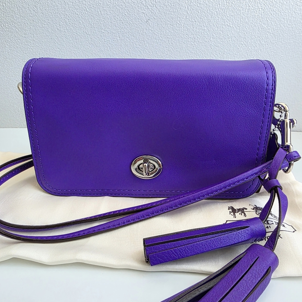 NEW Coach Legacy Penny Crossbody Bag in Ultraviolet - Picture 15 of 15